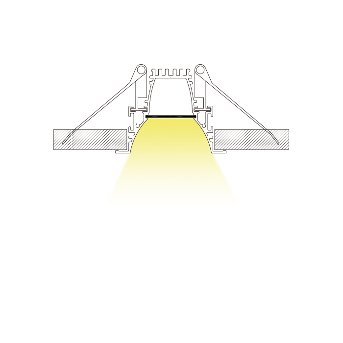 HL-A016 Aluminum Profile - Inner Width 16.8mm(0.66inch) - LED Strip Anodizing Extrusion Channel HL-A016 Aluminum Profile - Inner Width 16.8mm(0.66inch) - LED Strip Anodizing Extrusion Channel